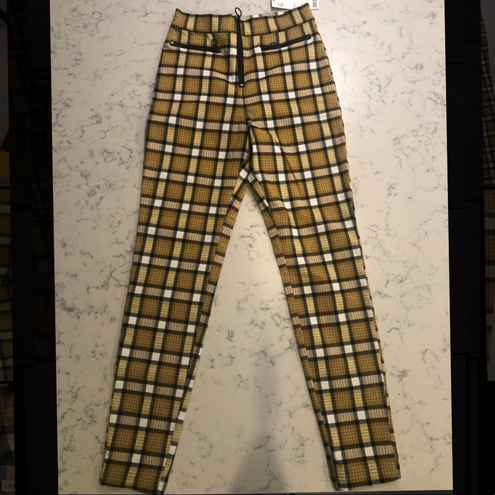 Urban Outfitters Yellow Plaid Pants